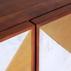 Red Living Kommode Aulnoy - Akazie massiv / Metall - Akazie / Messing -Schlafzimmer Verkaufe DE 1000359928 220621 040 DETAILS P000000001000359928