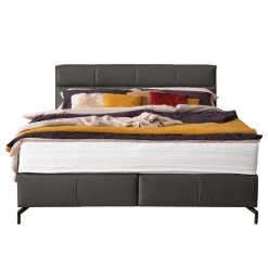 Trendline by ADA Boxspringbett Plinia - Echtleder EA: 8 Grau - 180 x 200cm - H2 -Schlafzimmer Verkaufe DE 1000360306 220707 030 DETAILS P000000001000360306