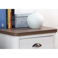 Loftscape Nachtkommode Lanot - Weiß / Eiche Dekor -Schlafzimmer Verkaufe DE 1000361664 220826 041 DETAILS P000000001000361664