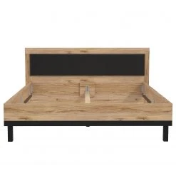 Loftscape Bettgestell Franken I - Catania Eicke Dekor / Schwarz Matt - 180 x 200cm -Schlafzimmer Verkaufe DE 1000361675 220826 030 DETAILS P000000001000361675