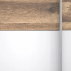 Loftscape Schwebetürenschrank Beveren - Weiß - Breite: 270 cm - Ohne Spiegeltür/-en -Schlafzimmer Verkaufe DE 1000361840 220824 071 DETAILS P000000001000361840