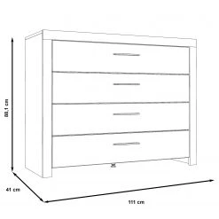 Loftscape Sideboard Rye - Stabeiche Dekor/Weiß matt -Schlafzimmer Verkaufe DE 1000361842 220824 500 SKETCH DETAILS P000000001000361842 sketch