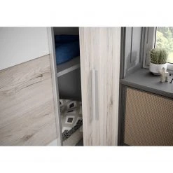 Loftscape Schwebetürenschrank Lucan - Sandeiche Dekor/Weiß -Schlafzimmer Verkaufe DE 1000361843 220824 070 DETAILS P000000001000361843