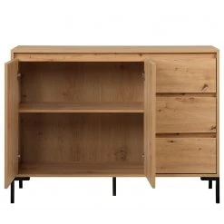 Loftscape Kommode Brochet II - Eiche Dekor / Schwarz -Schlafzimmer Verkaufe DE 1000363050 220704 032 DETAILS P000000001000363050