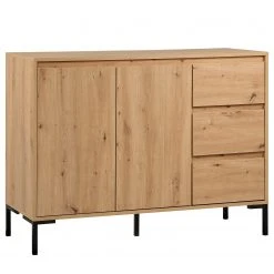 Loftscape Kommode Brochet II - Eiche Dekor / Schwarz -Schlafzimmer Verkaufe DE 1000363050 220704 038 DETAILS P000000001000363050