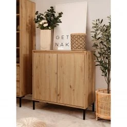 Loftscape Kommode Brochet I - Eiche Dekor / Schwarz -Schlafzimmer Verkaufe DE 1000363057 220704 021 MOOD DETAILS P000000001000363057 mood