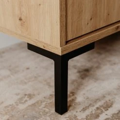 Loftscape Kommode Brochet I - Eiche Dekor / Schwarz -Schlafzimmer Verkaufe DE 1000363057 220704 036 DETAILS P000000001000363057