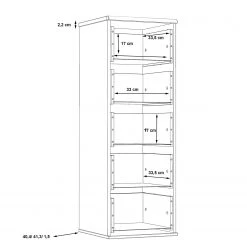Loftscape Kommode Asperen - Schlammeiche Dekor / Schwarzeiche Dekor - Breite: 40 cm -Schlafzimmer Verkaufe DE 1000363061 220825 501 SKETCH DETAILS P000000001000363061 sketch