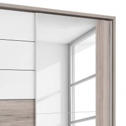 Loftscape Schwebetürenschrank Asperen - Sandeiche Dekor / Hochglanz Weiß -Schlafzimmer Verkaufe DE 1000363065 220825 031 DETAILS P000000001000363065