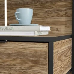 Loftscape Bettanlage Huy - Inkl. Beleuchtung - Alpenkiefer Dekor / Schwarz - 180 x 200cm -Schlafzimmer Verkaufe DE 1000363078 220819 083 DETAILS P000000001000363078 1