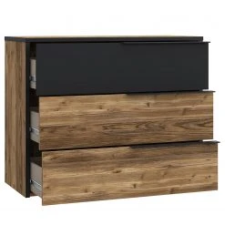 Loftscape Kommode Huy - Aplenkiefer Dekor / Schwarz -Schlafzimmer Verkaufe DE 1000363079 220819 030 DETAILS P000000001000363079