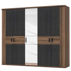 Loftscape Drehtürenschrank Asperen - Schlammeiche Dekor / Schwarzeiche Dekor