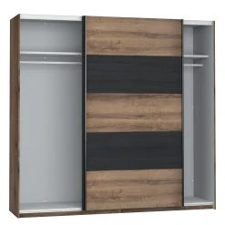Loftscape Kleiderschrank Buren - Eiche Rustikal Dekor / Eiche Schwarz Dekor -Schlafzimmer Verkaufe DE 1000363824 220803 030 DETAILS P000000001000363824