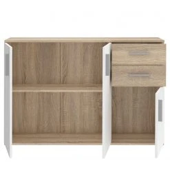 Loftscape Kommode Kiltealy III - Weiß / Eiche Sonoma Dekor -Schlafzimmer Verkaufe DE 1000364879 220722 032 DETAILS P000000001000364879