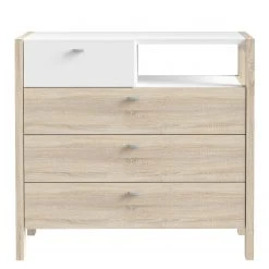 Loftscape Kommode Thurles II - Eiche Sonoma Dekor / Weiß -Schlafzimmer Verkaufe DE 1000364902 220722 030 DETAILS P000000001000364902