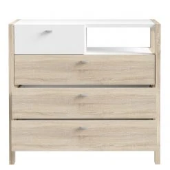 Loftscape Kommode Thurles II - Eiche Sonoma Dekor / Weiß -Schlafzimmer Verkaufe DE 1000364902 220722 032 DETAILS P000000001000364902