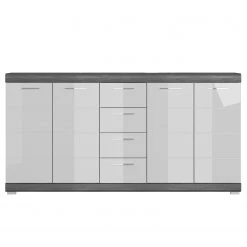 Loftscape Kommode Sarai IV - Hochglanz Weiß / Eiche Grau Dekor -Schlafzimmer Verkaufe DE 1000365256 220728 030 DETAILS P000000001000365256