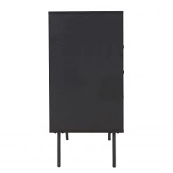 Butlers Kommode MODERNIST - Eichenfurnier / Aluminium - Schwarz / Natur -Schlafzimmer Verkaufe DE 1000365695 220728 050 DETAILS P000000001000365695