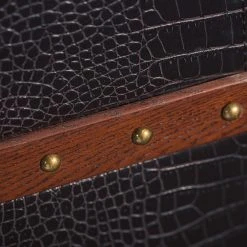 Butlers Kofferbar HEMINGWAY - Anilinleder / Esche massiv - Dunkelbraun -Schlafzimmer Verkaufe DE 1000365699 220728 080 DETAILS P000000001000365699