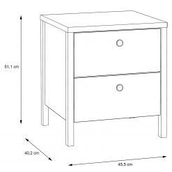 Loftscape Nachtkommode Riecce - Schneeeiche Dekor / Grau -Schlafzimmer Verkaufe DE 1000365811 220909 500 SKETCH DETAILS P000000001000365811 sketch