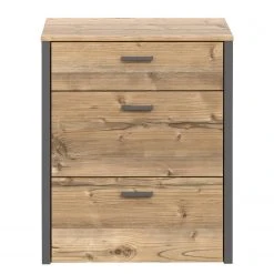 Loftscape Nachtkommode Samtoge - Bramberg Fichte Dekor / Uni Wolfram Dekor -Schlafzimmer Verkaufe DE 1000365812 220909 040 DETAILS P000000001000365812