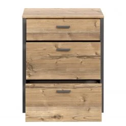 Loftscape Nachtkommode Samtoge - Bramberg Fichte Dekor / Uni Wolfram Dekor -Schlafzimmer Verkaufe DE 1000365812 220909 050 DETAILS P000000001000365812