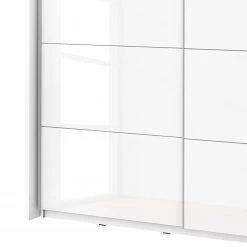 Loftscape Schwebetürenschrank Shiny - Inkl. Beleuchtung - Hochglanz Weiß / Weiß -Schlafzimmer Verkaufe DE 1000365827 220909 071 DETAILS P000000001000365827
