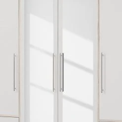 Loftscape Drehtürenschrank Mindelberg III - Weiß / Eiche Sonoma Dekor -Schlafzimmer Verkaufe DE 1000365829 220909 031 DETAILS P000000001000365829