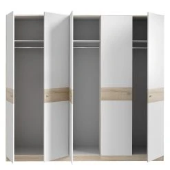 Loftscape Drehtürenschrank Thurles - Weiß / Eiche Sonoma Dekor -Schlafzimmer Verkaufe DE 1000365830 220909 050 DETAILS P000000001000365830