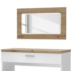 Loftscape Schminktisch Olivee - Inkl. Beleuchtung - Hochglanz Weiß / Eiche Artisan Dekor -Schlafzimmer Verkaufe DE 1000365831 220909 070 DETAILS P000000001000365831