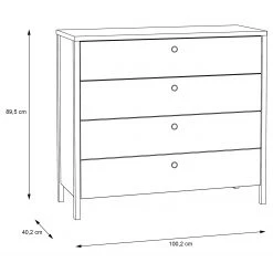 Loftscape Kommode Riecce - Schneeeiche Dekor / Grau -Schlafzimmer Verkaufe DE 1000365839 220909 500 SKETCH DETAILS P000000001000365839 sketch