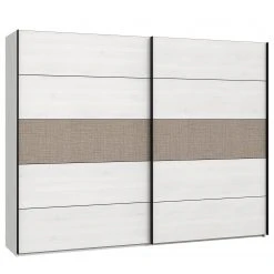 Loftscape Schwebetürenschrank Riecce - Schneeeiche Dekor / Grau