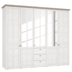 Loftscape Drehtürenschrank Ilay - Schneeeiche Dekor / Nelson Eiche Dekor