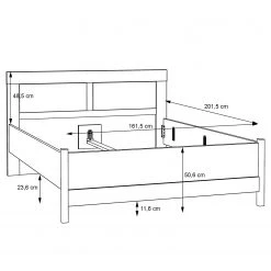 Loftscape Bettgestell Riecce - 160 x 200cm -Schlafzimmer Verkaufe DE 1000365848 220909 501 SKETCH DETAILS P000000001000365848 sketch