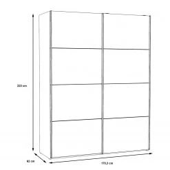 Loftscape Schwebetürenschrank Oly - Breite: 170 cm - 1 -Schlafzimmer Verkaufe DE 1000365852 220909 500 SKETCH DETAILS P000000001000365852 sketch