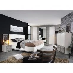 Rauch Blue Schwebetürenschrank Siegen - Alpinweiß / Steingrau -Schlafzimmer Verkaufe DE bett siegen alpinweiss steingrau 5011944