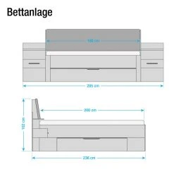 Rauch Orange Bettanlage Bensheim (3-teilig) - 180 x 200cm - Ohne Beleuchtung -Schlafzimmer Verkaufe DE bettanlage bensheim 3 teilig eiche sanremo dekor 180 x 200cm ohne beleuchtung 3244769