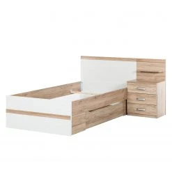 Rauch Orange Bettanlage Gandra (2-teilig) - Eiche Sanremo Dekor / Alpinweiß -Schlafzimmer Verkaufe DE bettanlage gandra 2 teilig eiche sanremo dekor alpinweiss 3328997