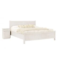 Ridgevalley Bettgestell Nayok - Altweiß -Schlafzimmer Verkaufe DE bettgestell nayok pinie teilmassiv altweiss 3526593