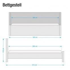 Ridgevalley Bettgestell Nayok - Altweiß -Schlafzimmer Verkaufe DE bettgestell nayok pinie teilmassiv hellbeige 3526613