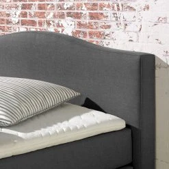 Ridgevalley Boxspringbett Bottna - Anthrazit - 180 x 200cm - Bonellfederkernmatratze - H2 -Schlafzimmer Verkaufe DE boxspringbett bottna strukturstoff 160 x 200cm h2 bis 80 kg bonellfederkernmatratze anthrazit 4302508