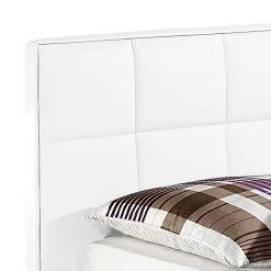 Monaco Boxspringbett Elay Kunstleder - Weiß - 180 x 200cm - Kaltschaummatratze - H3 -Schlafzimmer Verkaufe DE boxspringbett elay kunstleder weiss 286008