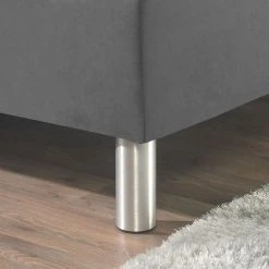 Loftscape Boxspringbett Hedensted - Grau - 200 x 200cm - Tonnentaschenfederkernmatratze - H3 -Schlafzimmer Verkaufe DE boxspringbett hedensted microfaser 100 x 200cm h2 bis 80 kg kaltschaummatratze grau 4295596