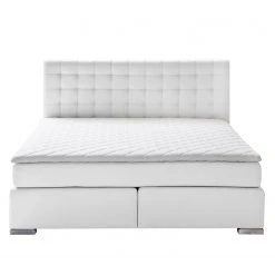 Meise.möbel Boxspringbett Isa Kunstleder - Weiß - 200 x 200cm - H2 -Schlafzimmer Verkaufe DE boxspringbett isa kunstleder 160 x 200cm h2 bis 80 kg weiss 3622941