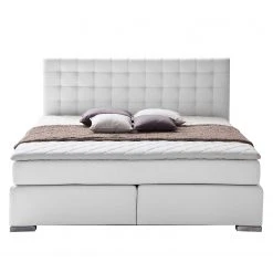 Meise.möbel Boxspringbett Isa Kunstleder - Weiß - 200 x 200cm - H2 -Schlafzimmer Verkaufe DE boxspringbett isa kunstleder 180 x 200cm h3 ab 80 kg weiss 3605925