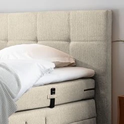 Loftscape Boxspringbett Jamana - Creme -Schlafzimmer Verkaufe DE boxspringbett jamana motorisch verstellbar inkl topper webstoff creme 4936336
