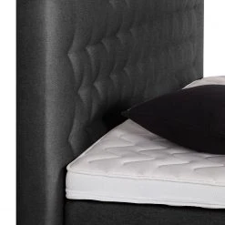 Maison Belfort Boxspringbett La Chatre - Anthrazit - 160 x 200cm -Schlafzimmer Verkaufe DE boxspringbett la chatre webstoff 3659905