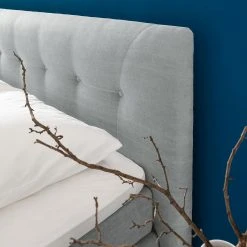 Mørteens Boxspringbett Mälby - Lichtgrau - 200 x 200cm -Schlafzimmer Verkaufe DE boxspringbett maelby webstoff 140 x 200cm hellgrau 3784092