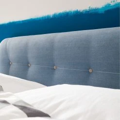 Mørteens Boxspringbett Mälby - Matt Hellblau - 200 x 200cm -Schlafzimmer Verkaufe DE boxspringbett maelby webstoff 140 x 200cm matt hellblau 3784172