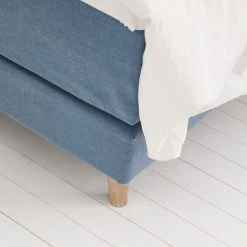 Mørteens Boxspringbett Mälby - Matt Hellblau - 200 x 200cm -Schlafzimmer Verkaufe DE boxspringbett maelby webstoff 140 x 200cm matt hellblau 3784176